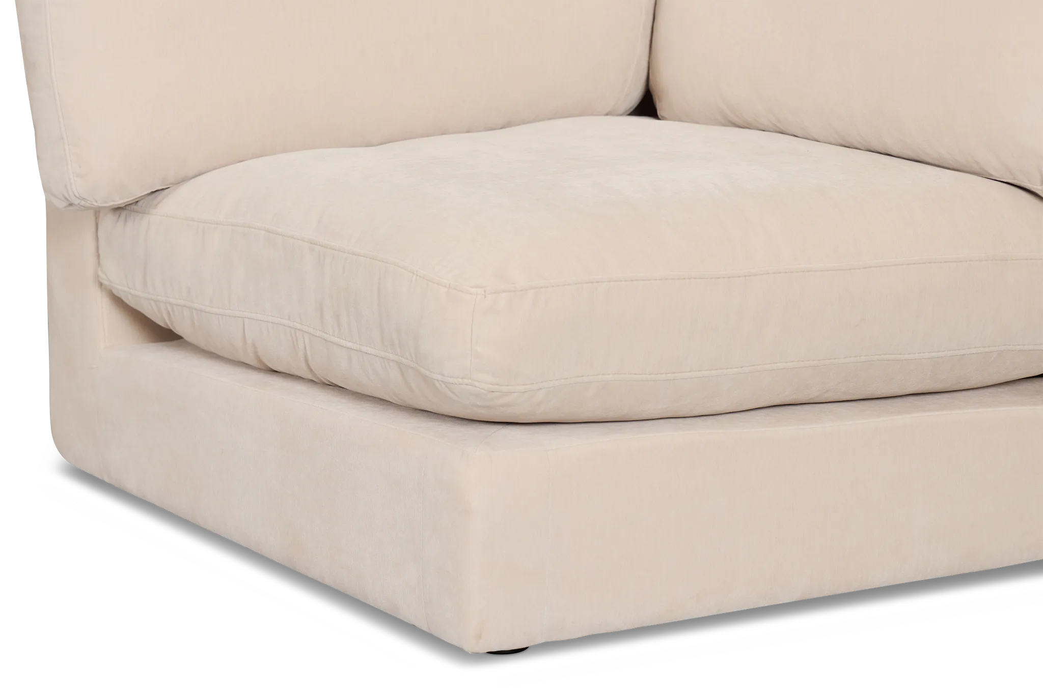 Jules Ivory Velvet Wedge