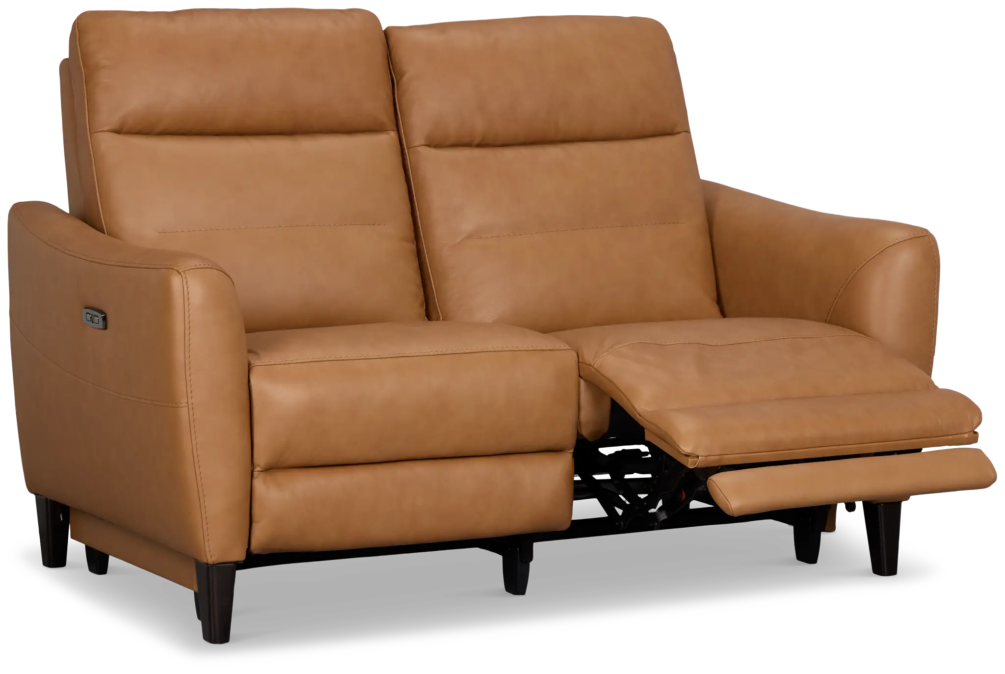 Keaton Brown Lthr/vinyl Power Reclining Loveseat W/ Power Headrest Keaton Brown Lthr/vinyl Power Reclining Loveseat W/ Power Headrest