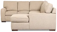 Sinclair Brown Fabric Medium Right Chaise Sectional