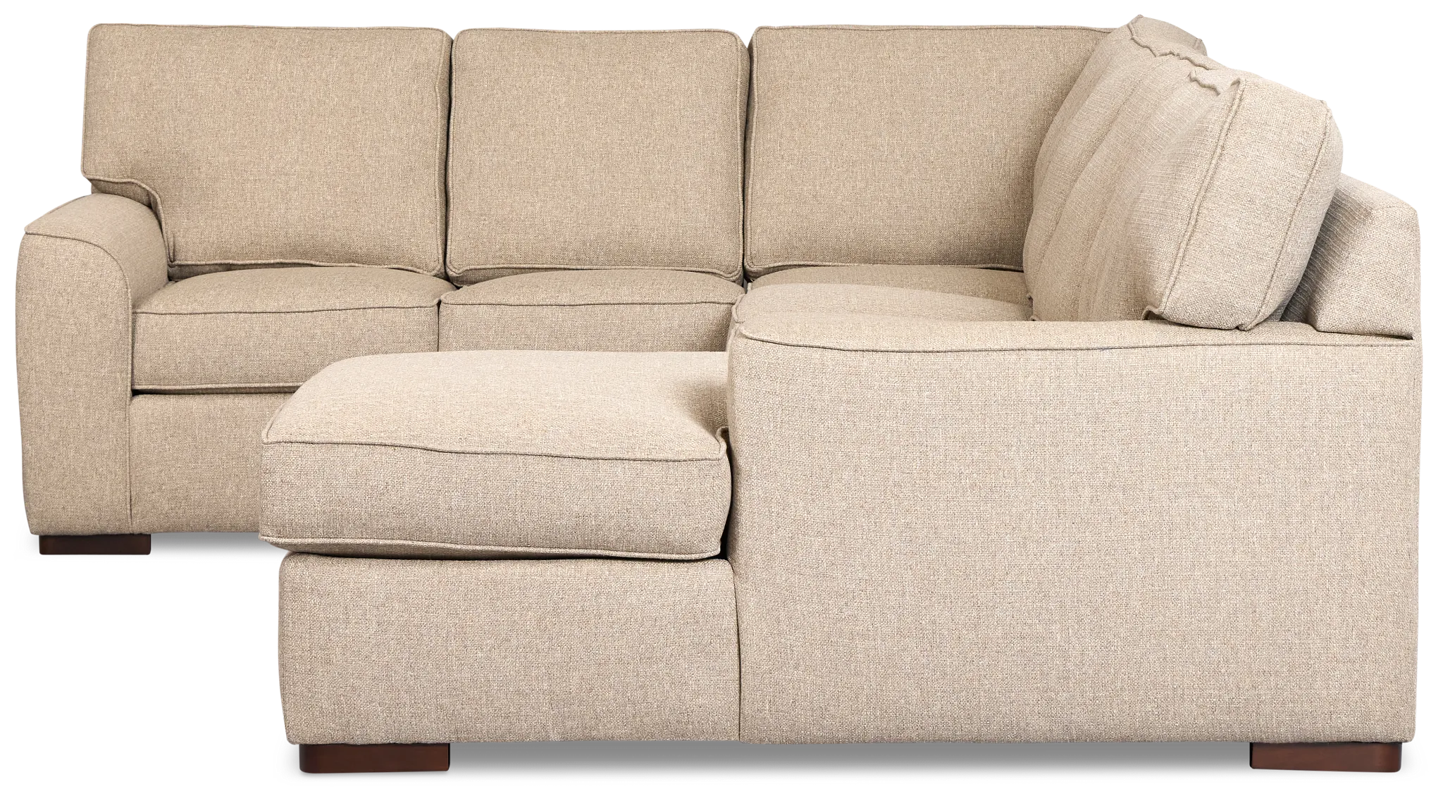 Sinclair Brown Fabric Medium Right Chaise Sectional