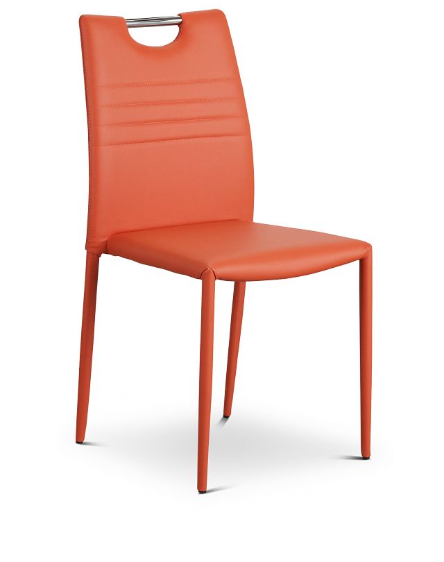 Skyline Orange Upholstered Side Chair (1)