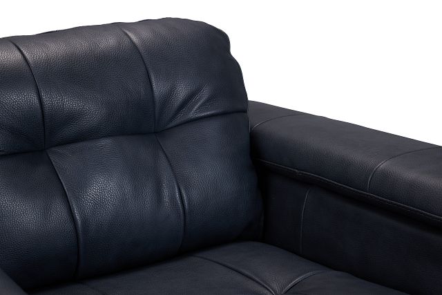 Rowan Navy Leather Chair