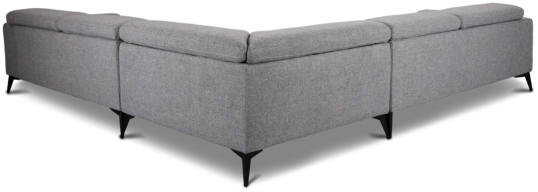 Alina Dark Gray Fabric Small Two-arm Sectional