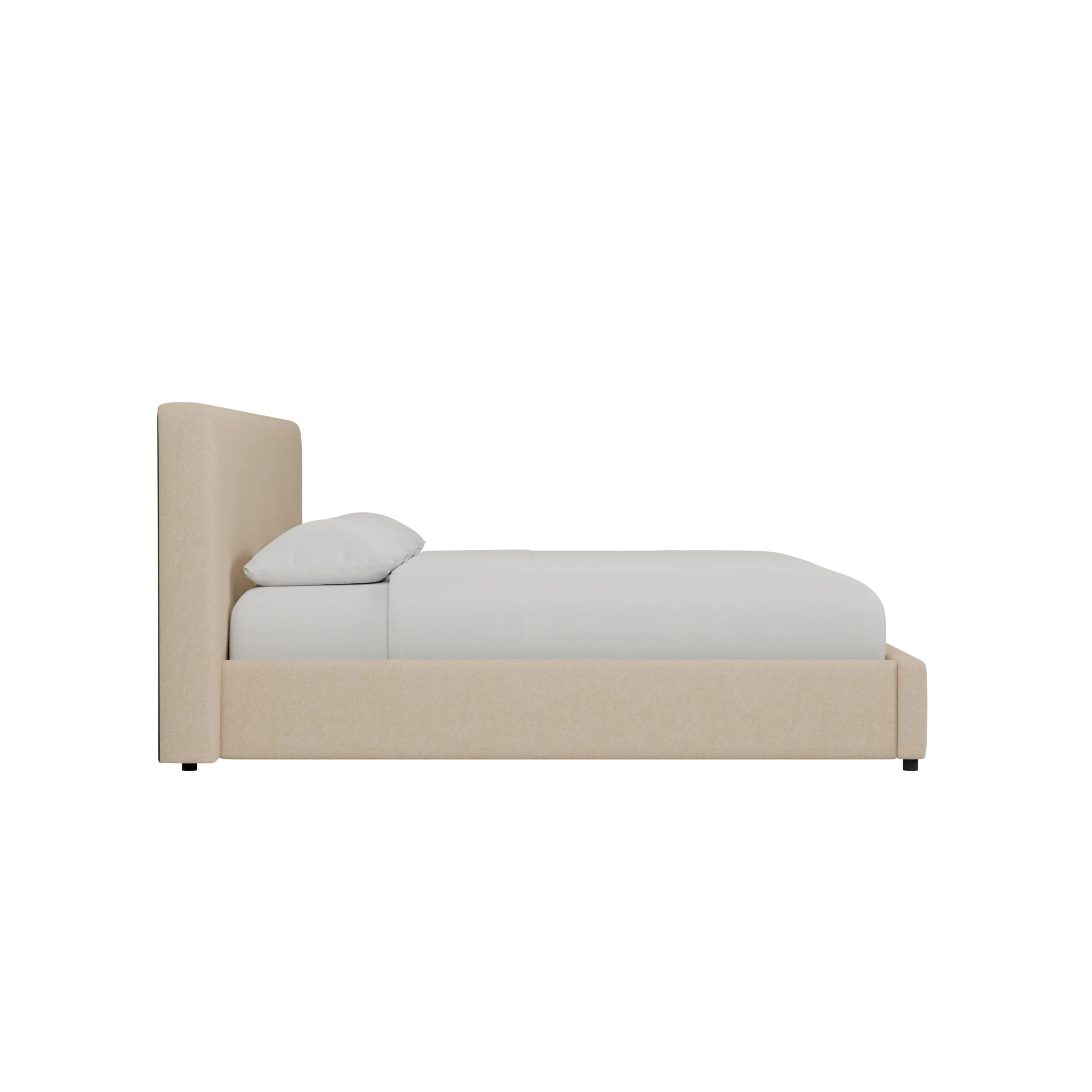 Grayton Elite Taupe 44" Upholstered Platform Bed
