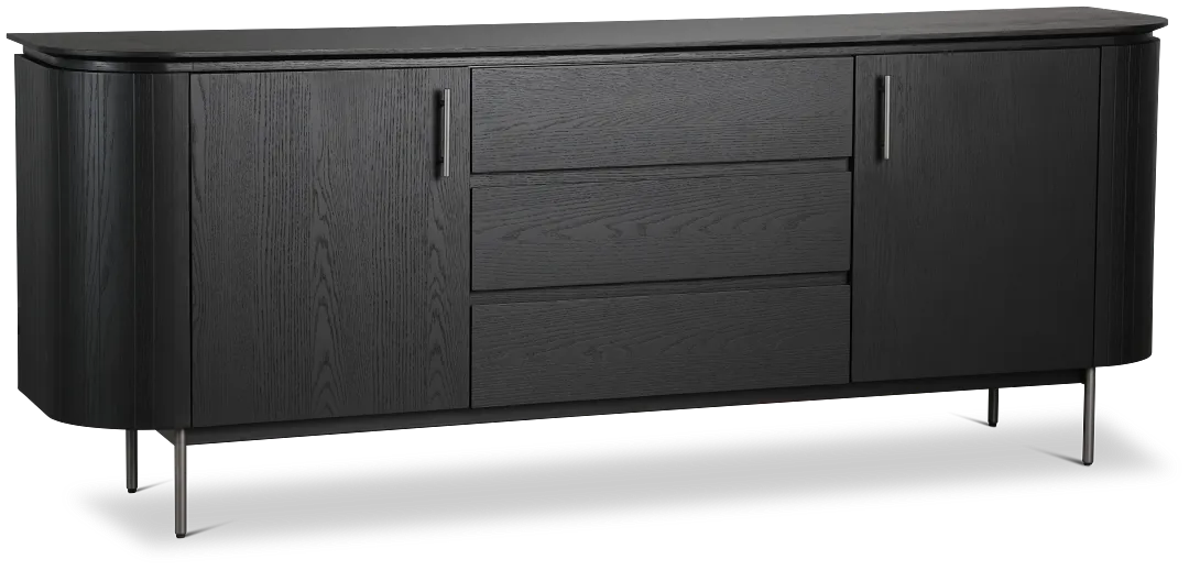 Nomad Black Round Buffet