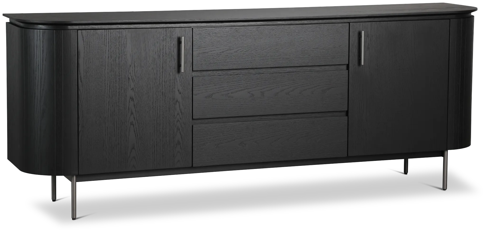 Nomad Black Round Buffet