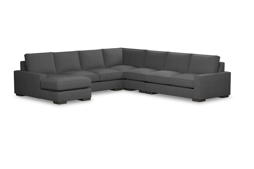 Edgewater Delray Dark Gray Large Left Chaise Sectional Edgewater Delray Dark Gray Large Left Chaise Sectional