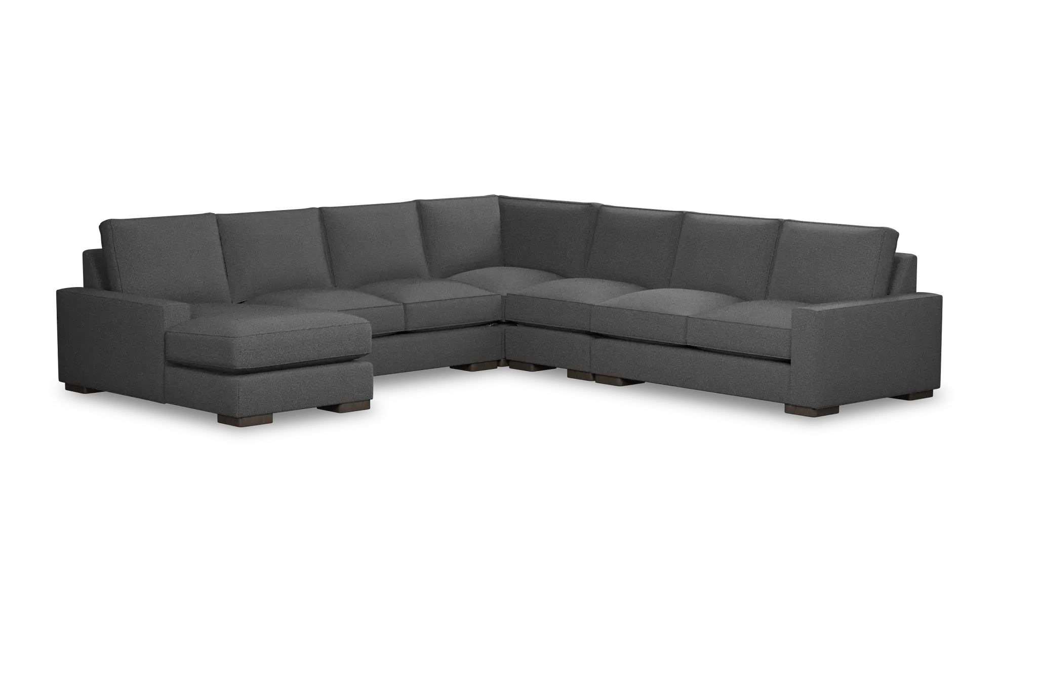 Edgewater Delray Dark Gray Large Left Chaise Sectional Edgewater Delray Dark Gray Large Left Chaise Sectional