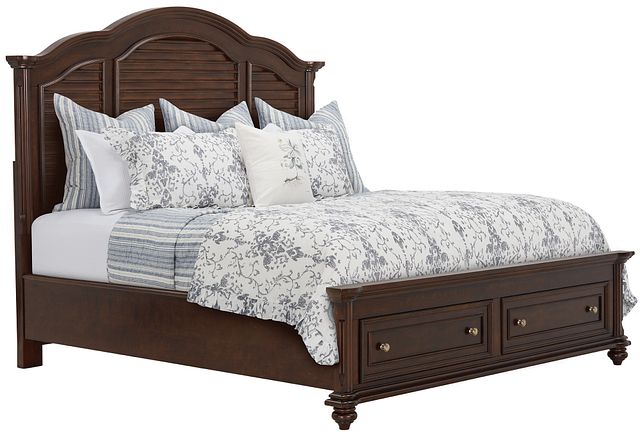 Savannah Dark Tone Mansion Storage Bed