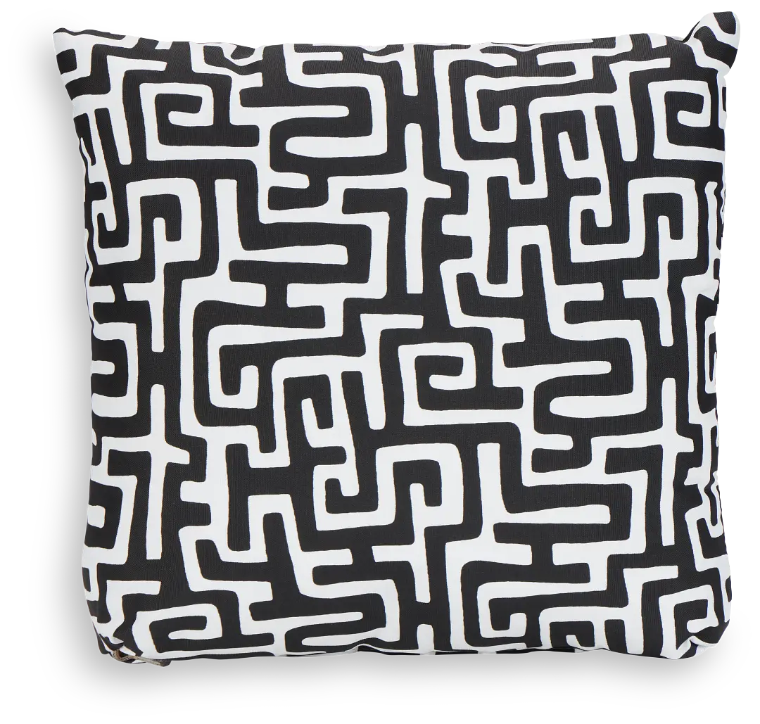 Enid Black 18" Indoor/outdoor Accent Pillow Enid Black 18" Indoor/outdoor Accent Pillow