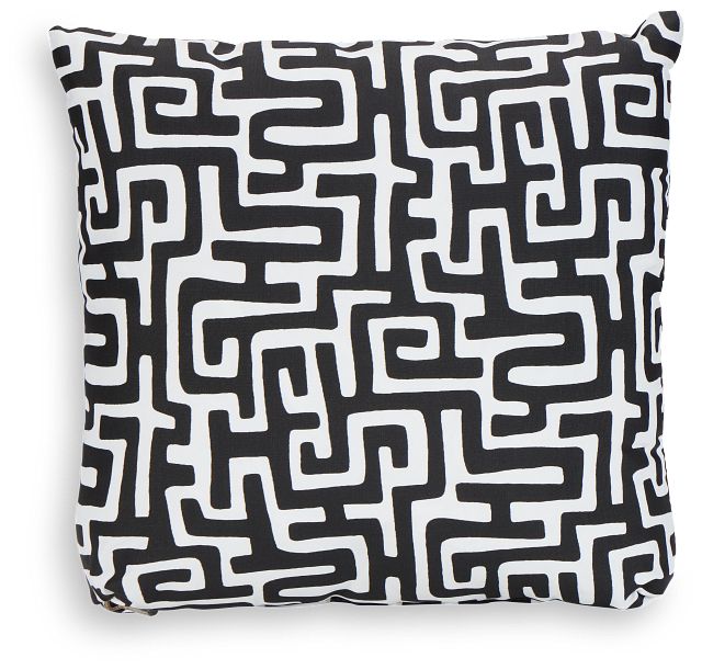 Enid Black 18" Indoor/outdoor Accent Pillow