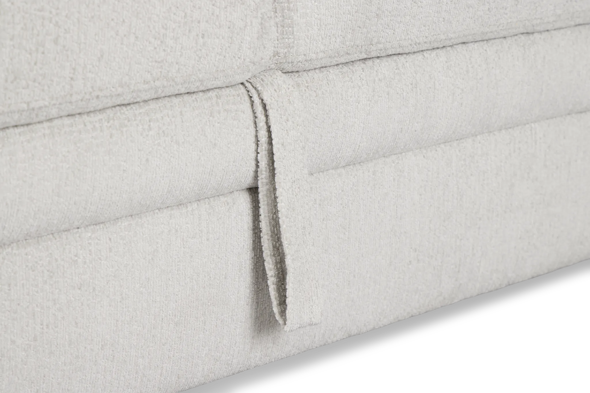 Everly Gray Fabric Medium Left Chaise Storage Sectional