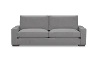 Edgewater Revenue Gray 96" Sofa W/ 2 Cushions