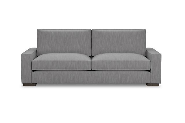 Edgewater Revenue Gray 96" Sofa W/ 2 Cushions