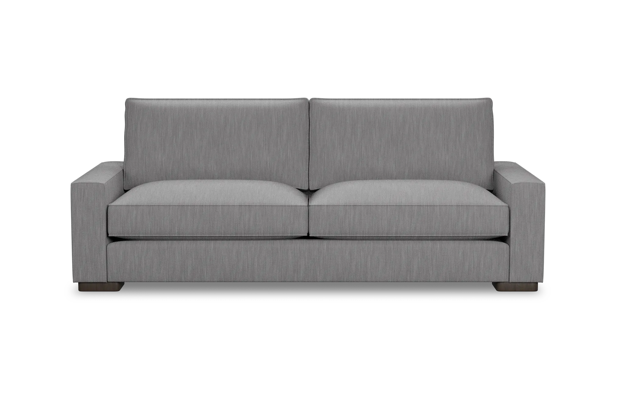 Edgewater Revenue Gray 96" Sofa W/ 2 Cushions
