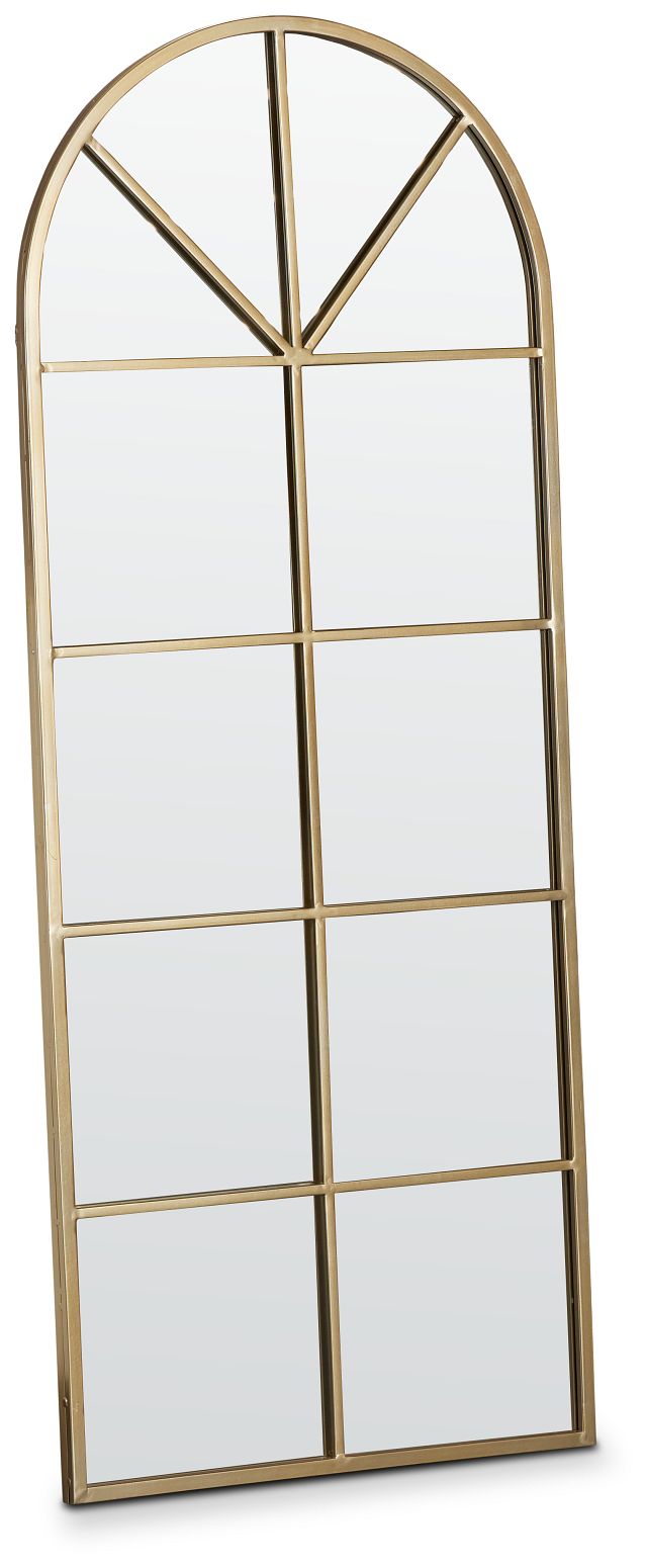 Wexler Gold Arched Floor Mirror