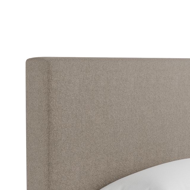 Grayton Elite Brown 54" Upholstered Platform Bed