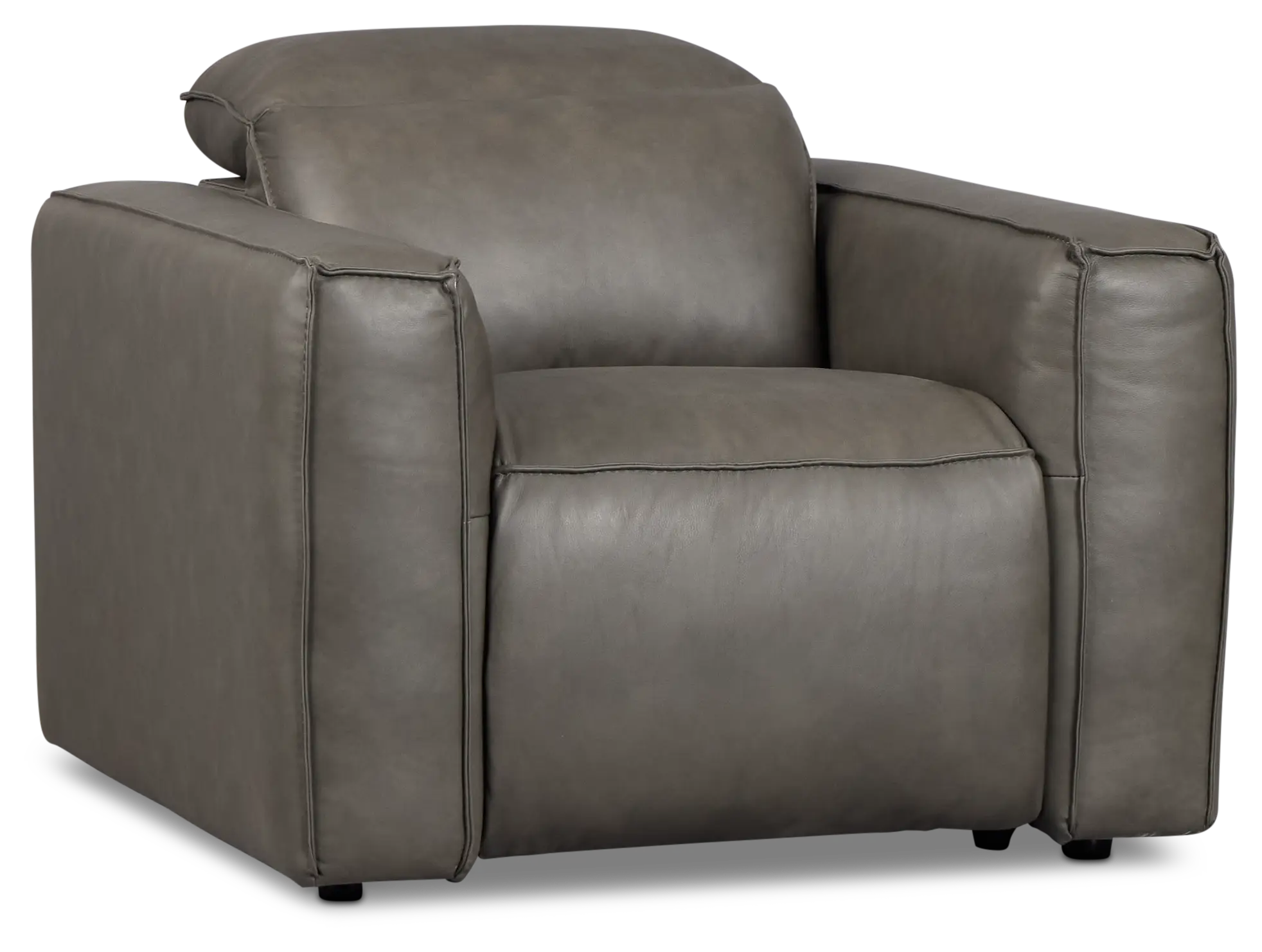 Ryland Dark Gray Lthr/vinyl Power Recliner With Power Headrest Ryland Dark Gray Lthr/vinyl Power Recliner With Power Headrest