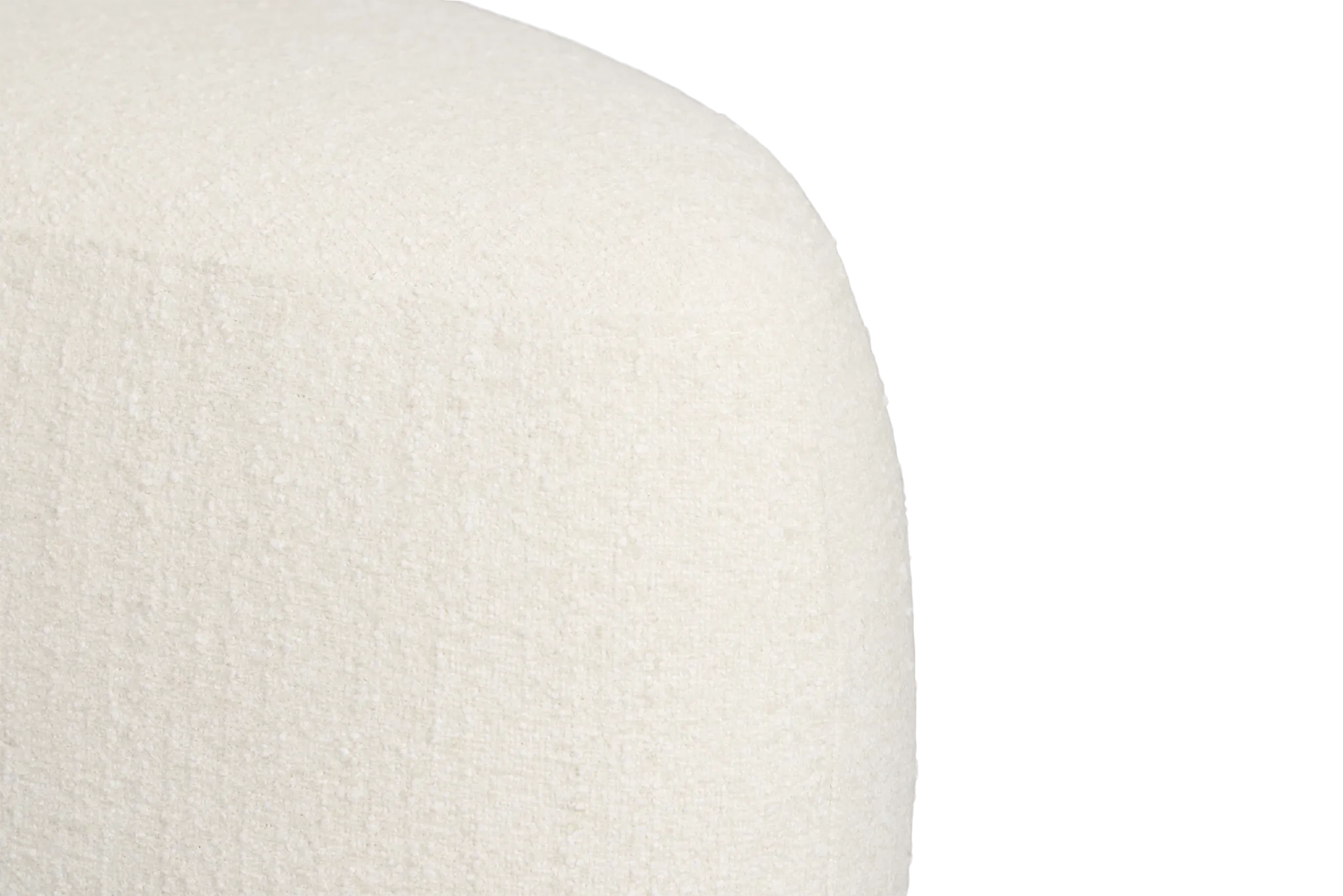 Jovi White Fabric Large Accent Ottoman