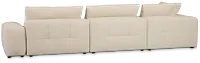 Remi Light Beige Fabric 5pc Bumper Sectional