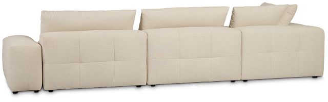 Remi Light Beige Fabric 5pc Bumper Sectional