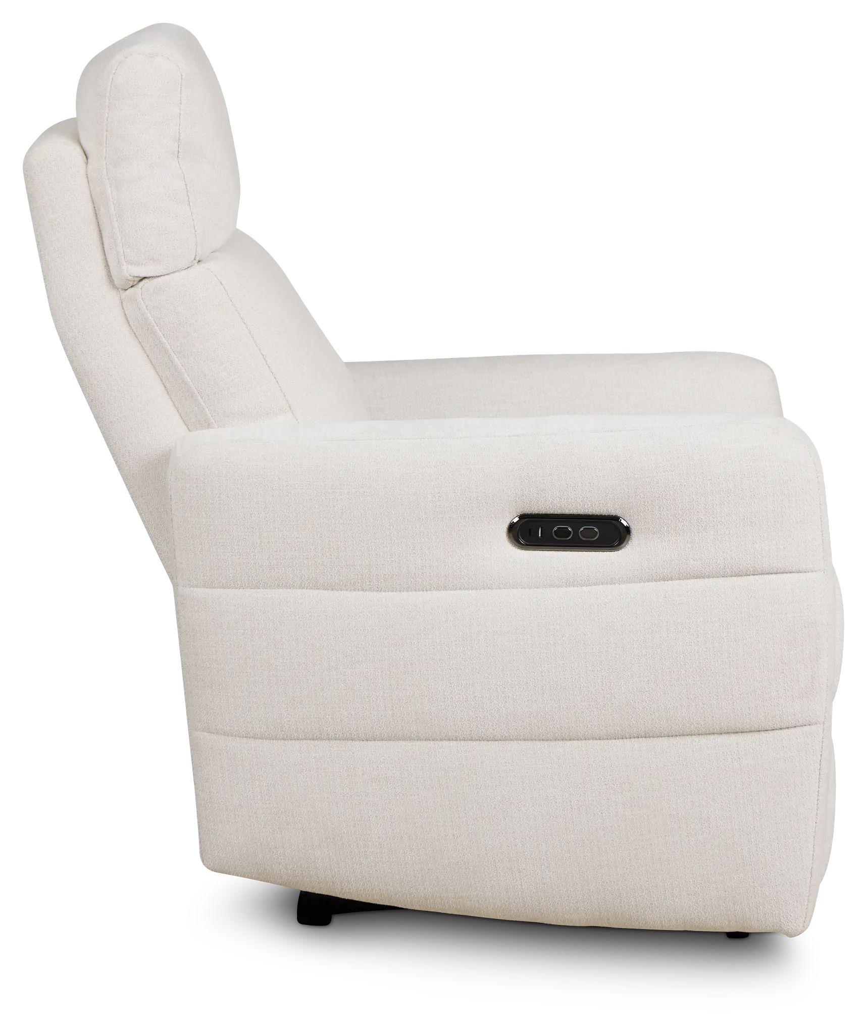 Rae White Fabric Power Recliner Rae White Fabric Power Recliner