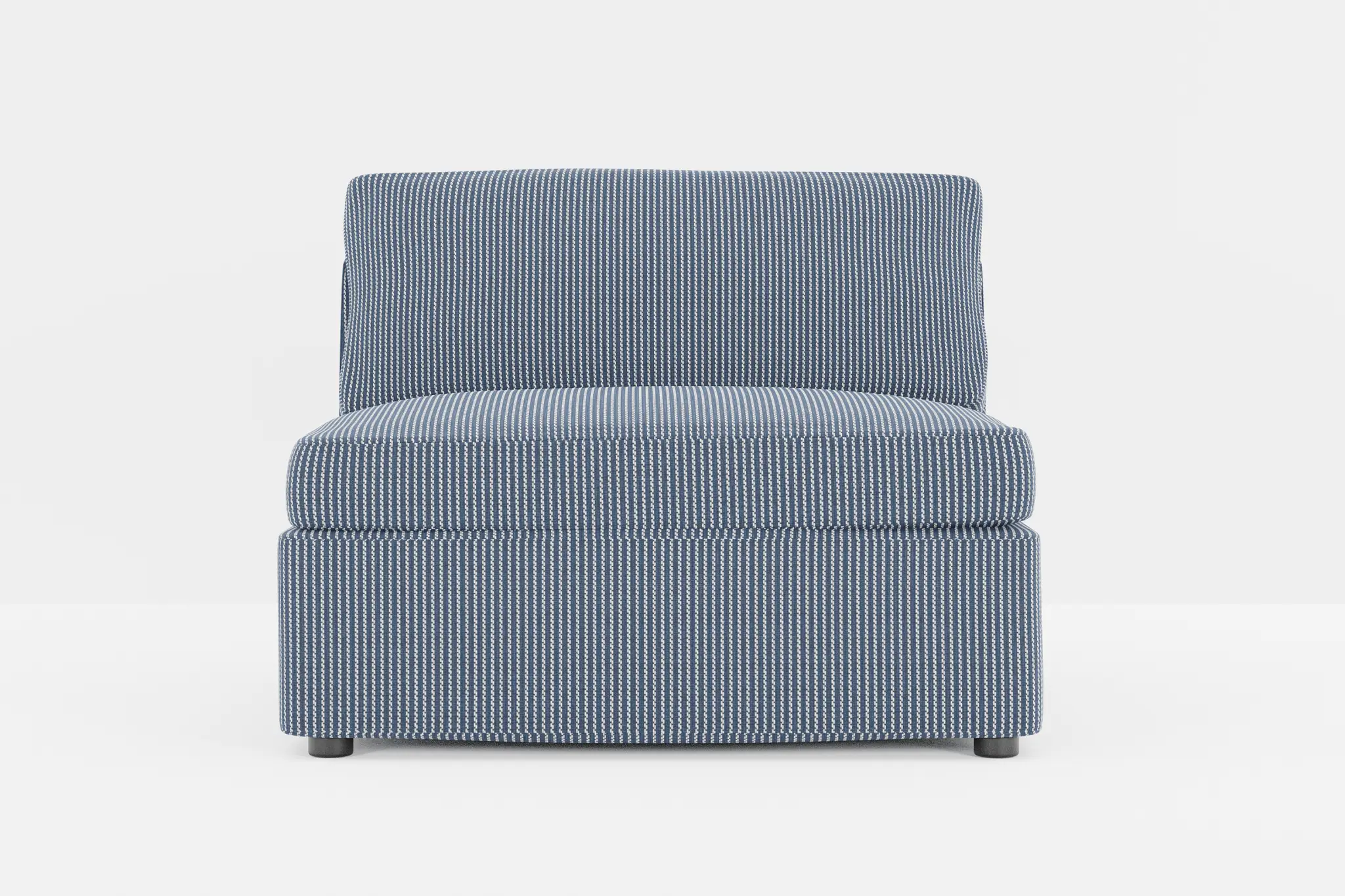 Destin Lucy Navy Fabric Armless Chair Destin Lucy Navy Fabric Armless Chair