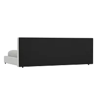 Grayton Sutton White 44" Upholstered Platform Bed