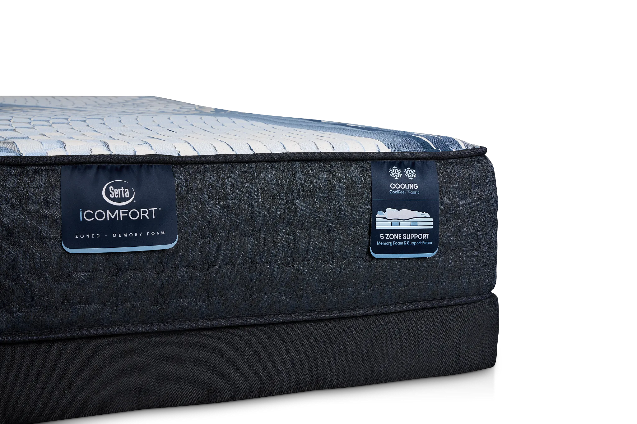 Serta Icomfort Aveda Plush Low-profile Mattress Set