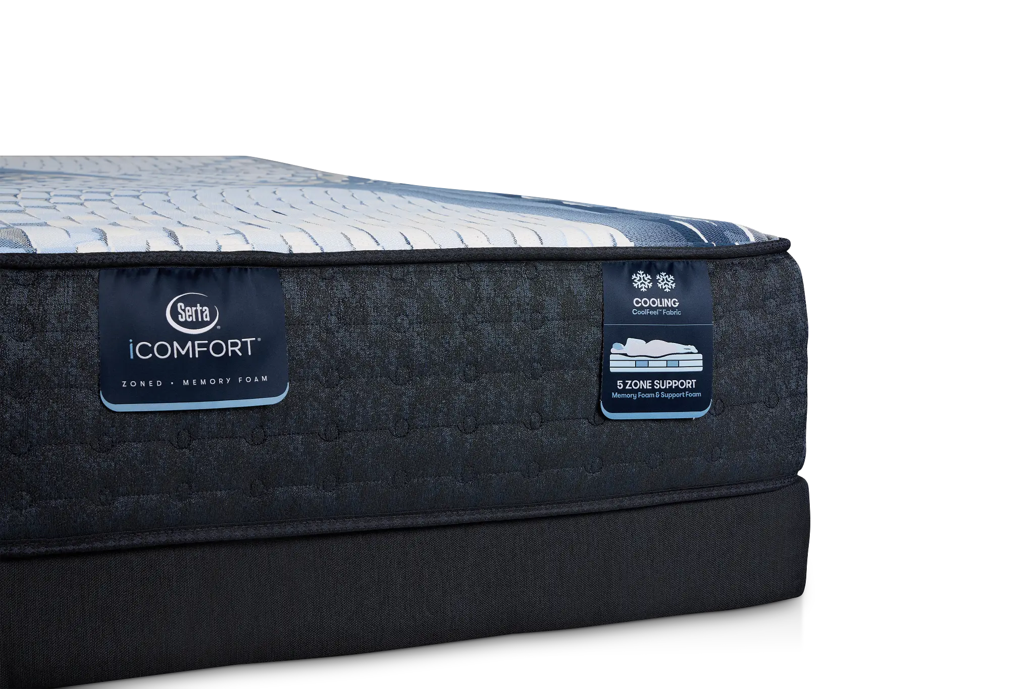 Serta Icomfort Aveda Plush Low-profile Mattress Set Serta Icomfort Aveda Plush Low-profile Mattress Set