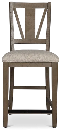 Heron Cove Light Tone 24" Upholstered Barstool