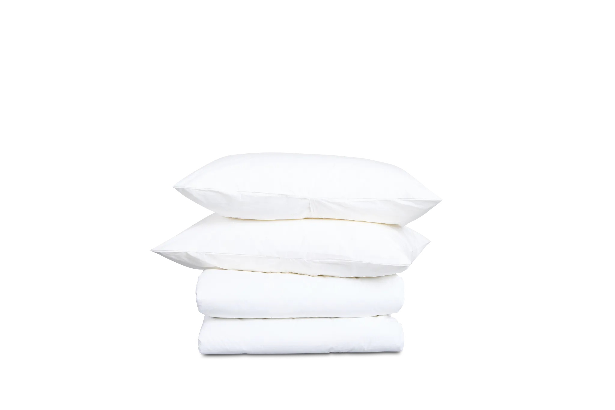 Rest & Renew Percale Cotton White 200 Thread Duvet Set