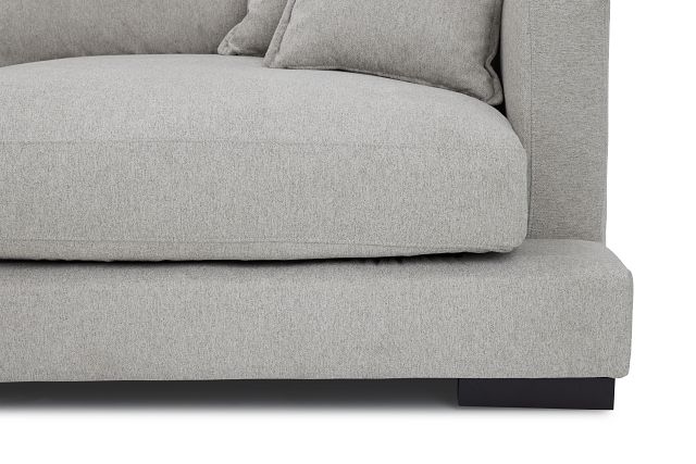 Emery Gray Fabric Small Left Chaise Sectional