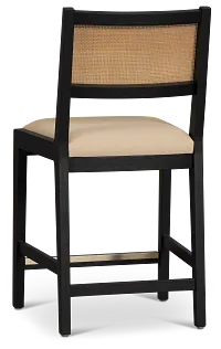 Pacific Black Woven 24" Barstool