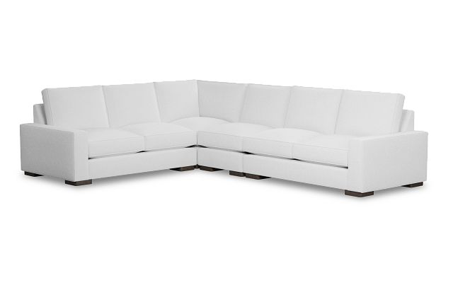 Edgewater Peyton White Medium Two-arm Sectional