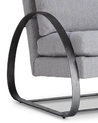 Porter Gray Fabric Accent Chair