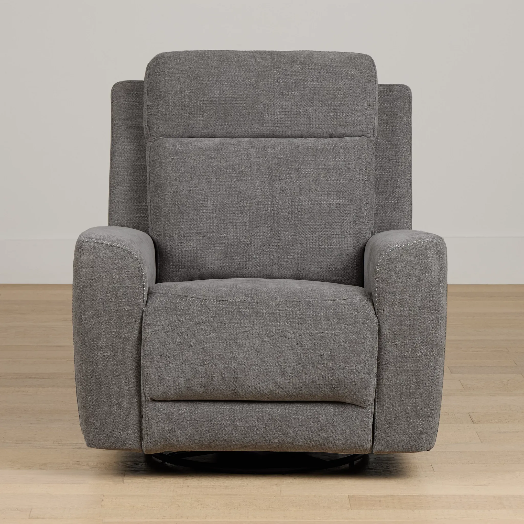 Dean Gray Fabric Power Swivel Glider Recliner