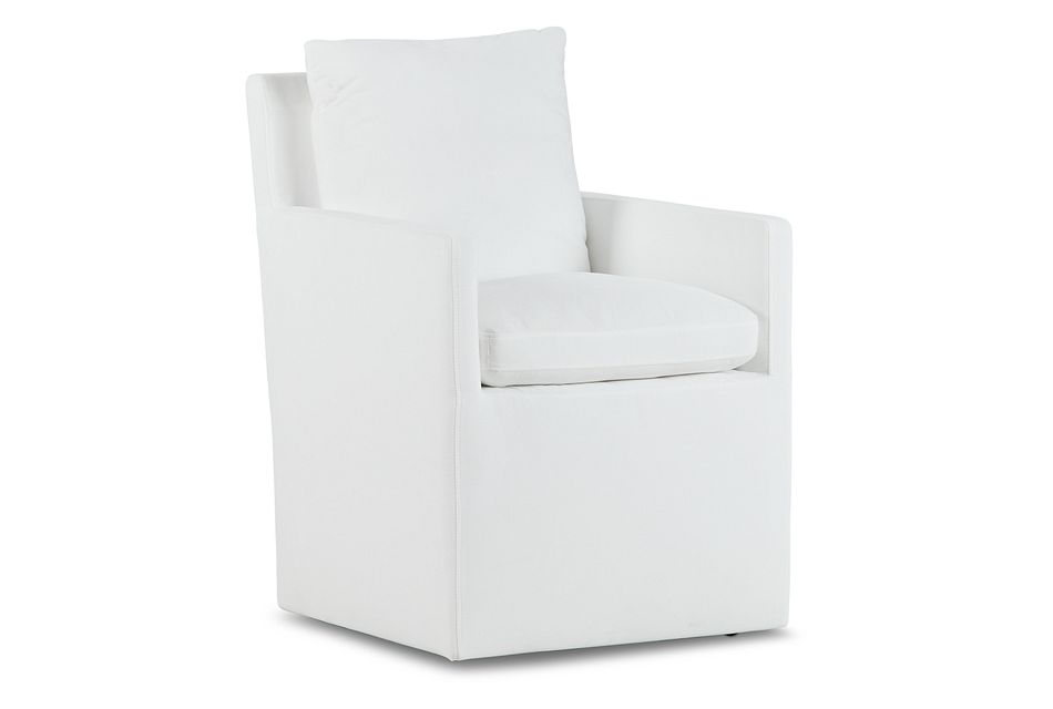 Auden White Cad Upholstered Arm Chair Dining Room Chairs City Furniture Auden White Cad Upholstered Arm, Upholstered Arm Chair