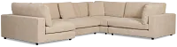 Lounge Light Beige Fabric Medium Left Chaise Sectional