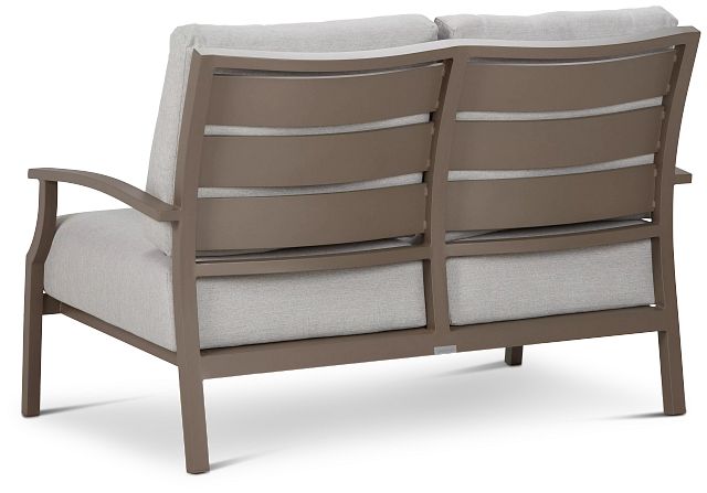 Raleigh Gray Aluminum Loveseat