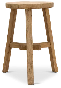 Nash Light Tone Round Accent Stool