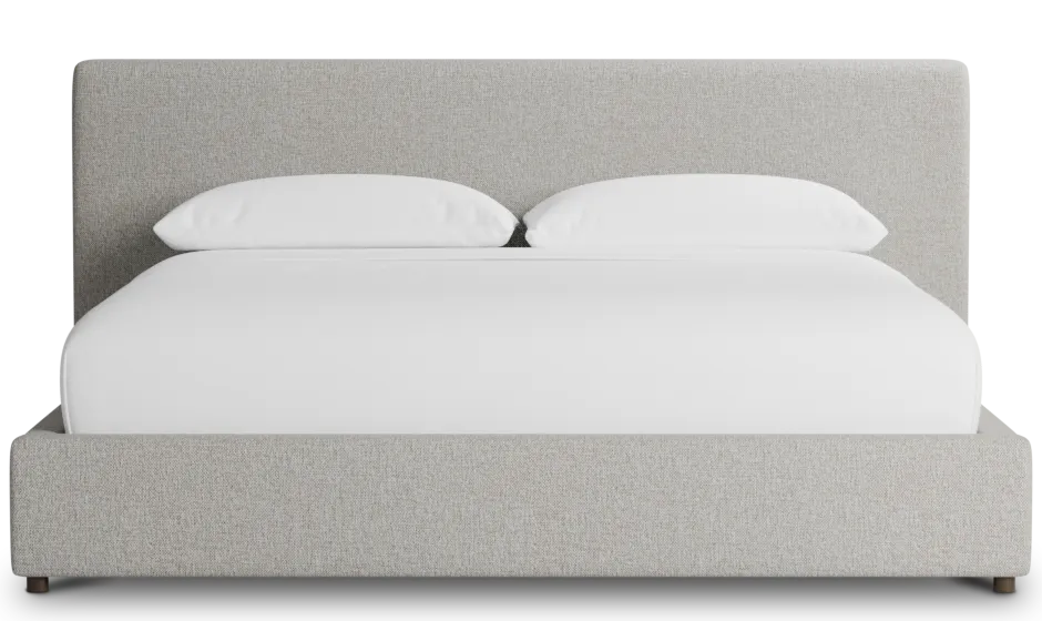 Gayton Elavation Khaki 44" Upholstered Platform Bed