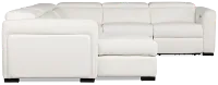 Melody White Storage Small Dual Power Left Chaise Sectional
