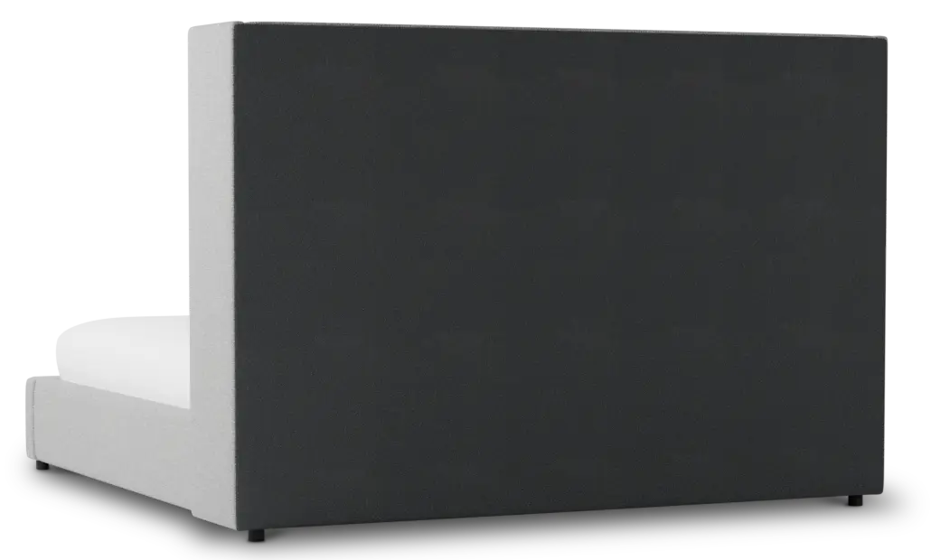 Captiva Suave White 60" Upholstered Shelter Bed Captiva Suave White 60" Upholstered Shelter Bed