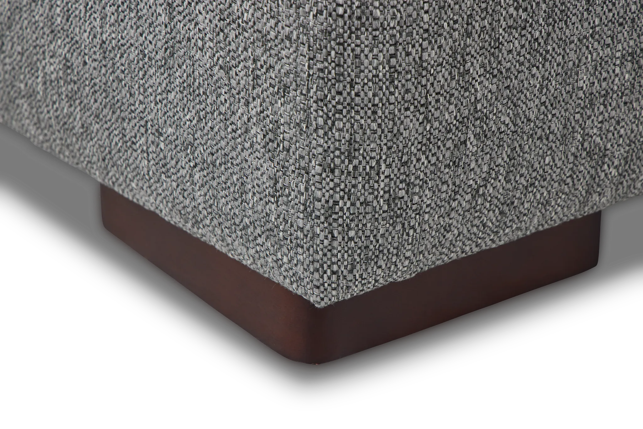 Veronica Dark Gray Down Large Right Bumper Sectional