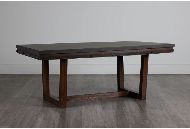 Forge Dark Tone Rect Table