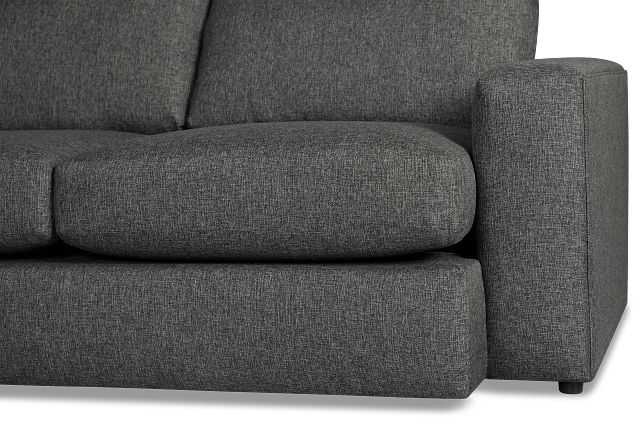 Brantley Dark Gray Fabric Small Two-arm Sectional