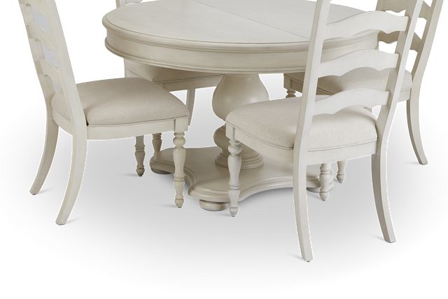 Savannah Ivory Round Table & 4 Chairs