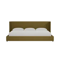Captiva Elite Dark Green 48" Upholstered Shelter Bed
