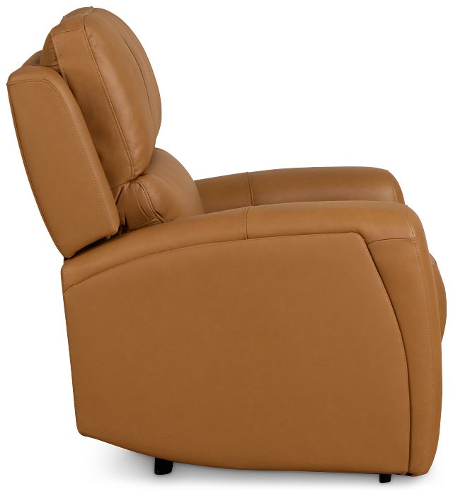 Summit Light Brown Lthr/vinyl Power Recliner With Power Headrest